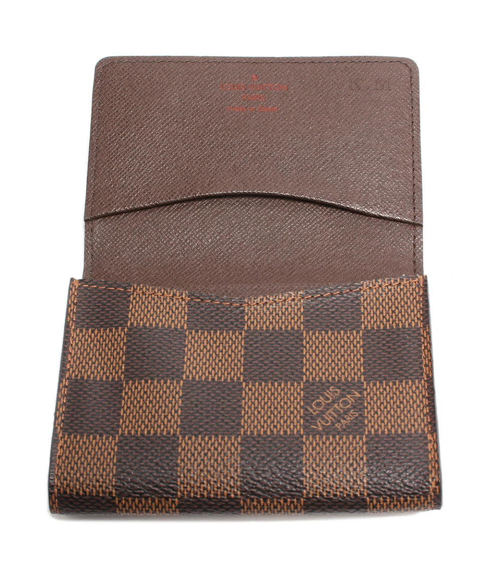 Louis Vuitton Card Case Wallet Envelope Carte De Canvas Leather Brown - Picture 3 of 8